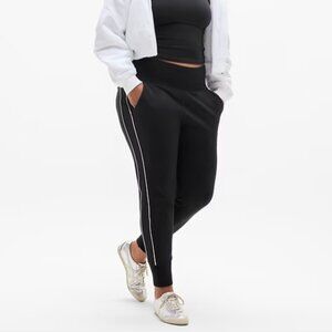 NWT ATHLETA Relaxed Athleisure Venice High Rise Track Stripe Jogger Pant